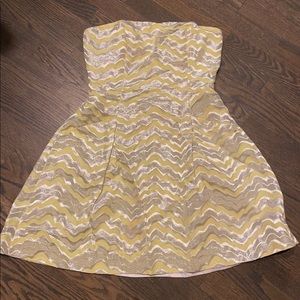 Lilly Pulitzer Sherry Starfruit strapless dress size 8